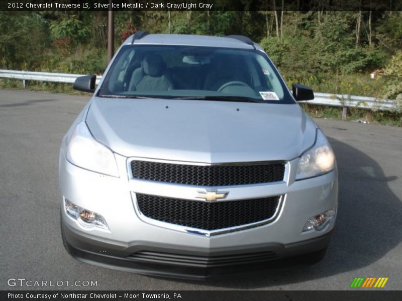 Silver Ice Metallic / Dark Gray/Light Gray 2012 Chevrolet Traverse LS