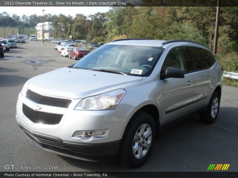 Silver Ice Metallic / Dark Gray/Light Gray 2012 Chevrolet Traverse LS