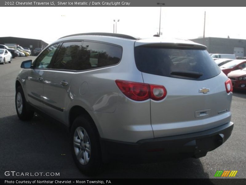 Silver Ice Metallic / Dark Gray/Light Gray 2012 Chevrolet Traverse LS