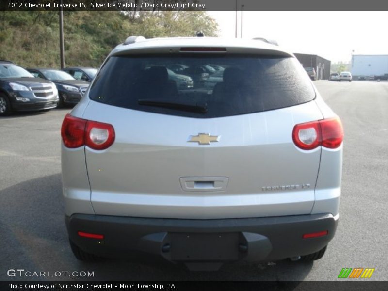 Silver Ice Metallic / Dark Gray/Light Gray 2012 Chevrolet Traverse LS