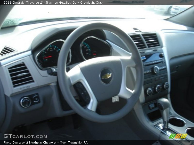 Silver Ice Metallic / Dark Gray/Light Gray 2012 Chevrolet Traverse LS