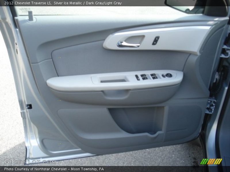 Silver Ice Metallic / Dark Gray/Light Gray 2012 Chevrolet Traverse LS