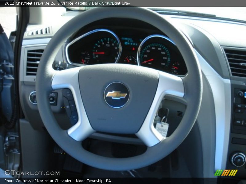 Silver Ice Metallic / Dark Gray/Light Gray 2012 Chevrolet Traverse LS