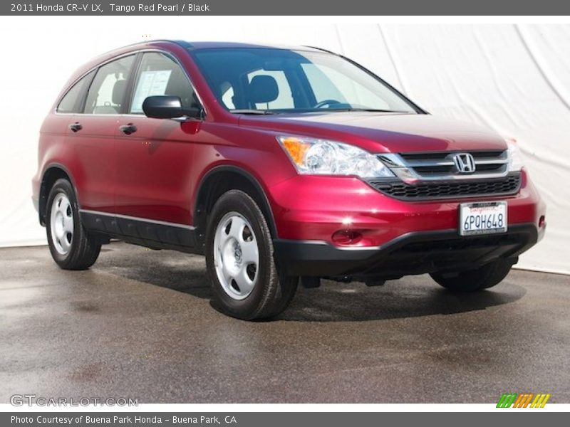 Tango Red Pearl / Black 2011 Honda CR-V LX