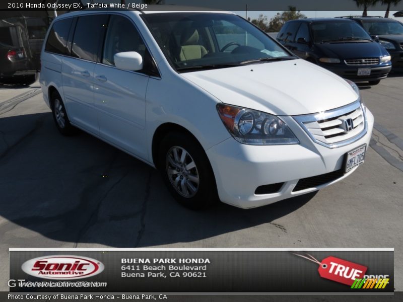 Taffeta White / Beige 2010 Honda Odyssey EX