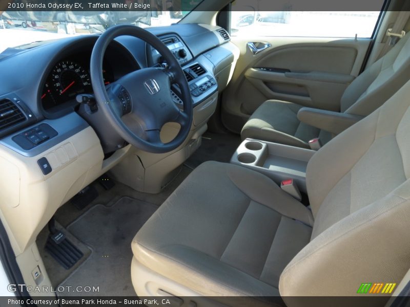 Taffeta White / Beige 2010 Honda Odyssey EX
