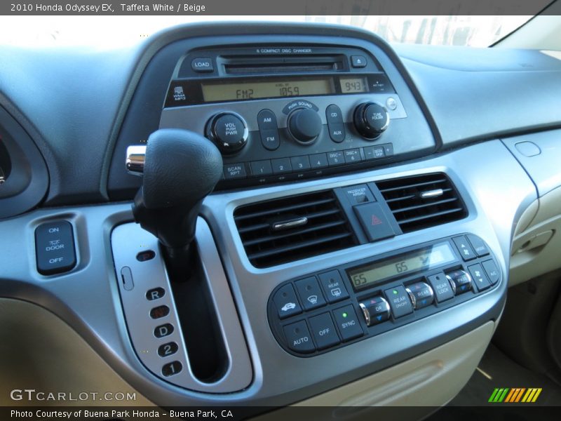 Taffeta White / Beige 2010 Honda Odyssey EX