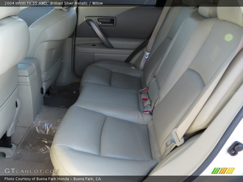Brilliant Silver Metallic / Willow 2004 Infiniti FX 35 AWD