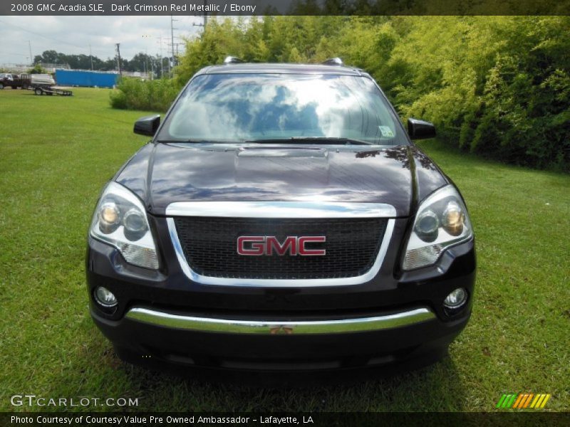 Dark Crimson Red Metallic / Ebony 2008 GMC Acadia SLE