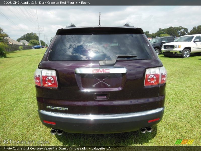 Dark Crimson Red Metallic / Ebony 2008 GMC Acadia SLE
