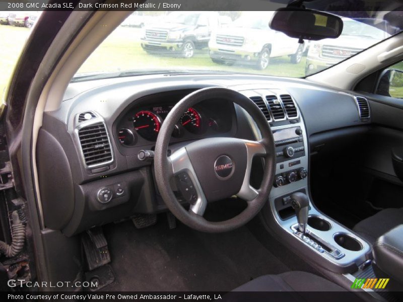 Dark Crimson Red Metallic / Ebony 2008 GMC Acadia SLE