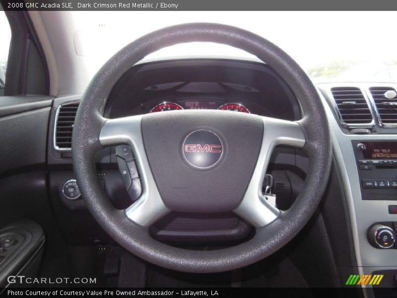 Dark Crimson Red Metallic / Ebony 2008 GMC Acadia SLE