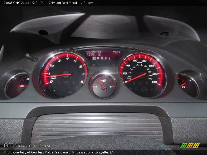 Dark Crimson Red Metallic / Ebony 2008 GMC Acadia SLE