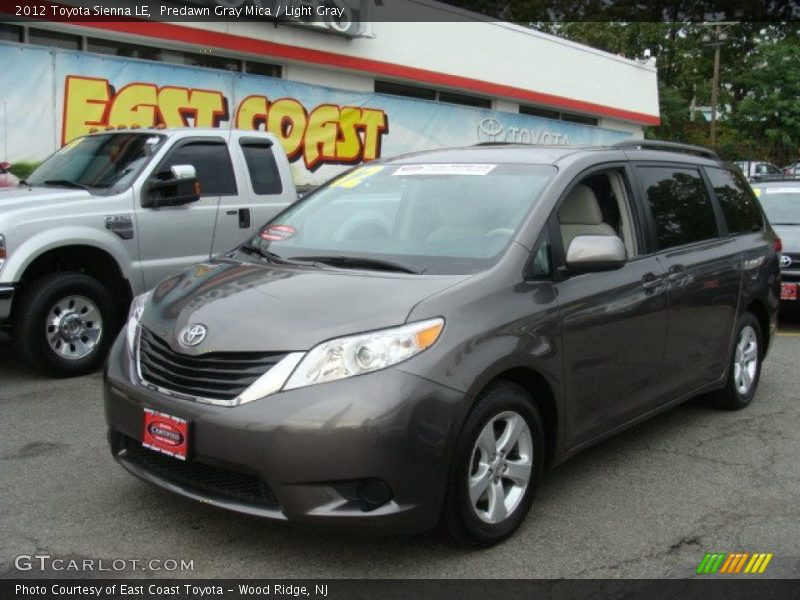 Predawn Gray Mica / Light Gray 2012 Toyota Sienna LE