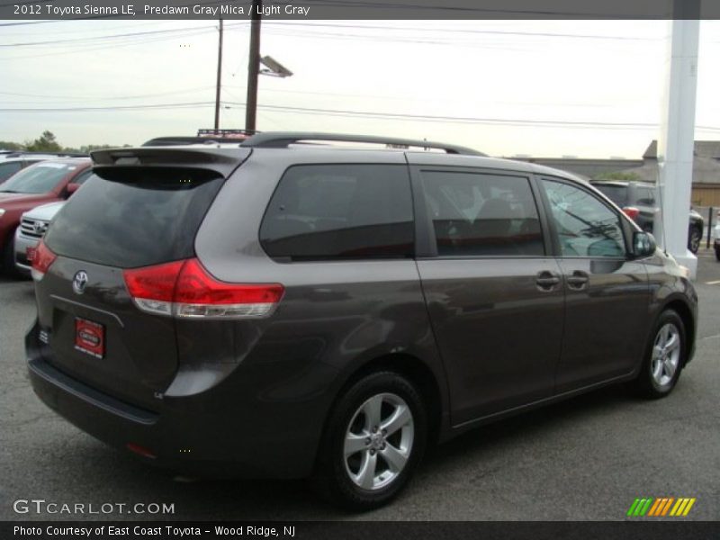 Predawn Gray Mica / Light Gray 2012 Toyota Sienna LE