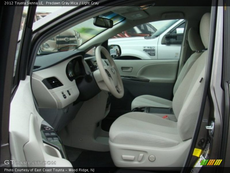 Predawn Gray Mica / Light Gray 2012 Toyota Sienna LE