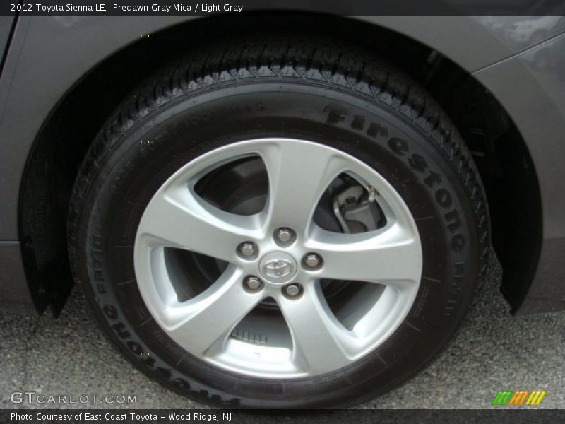 Predawn Gray Mica / Light Gray 2012 Toyota Sienna LE