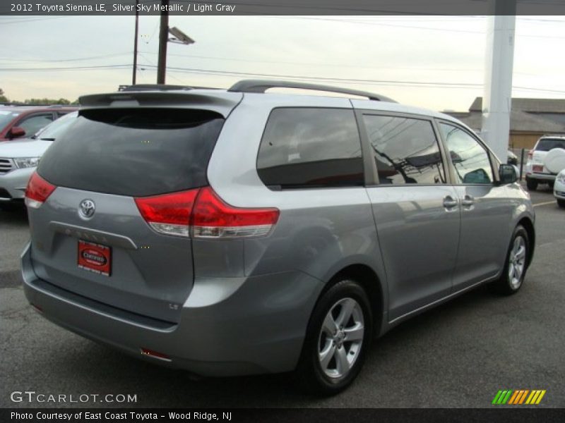 Silver Sky Metallic / Light Gray 2012 Toyota Sienna LE
