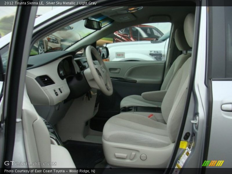 Silver Sky Metallic / Light Gray 2012 Toyota Sienna LE