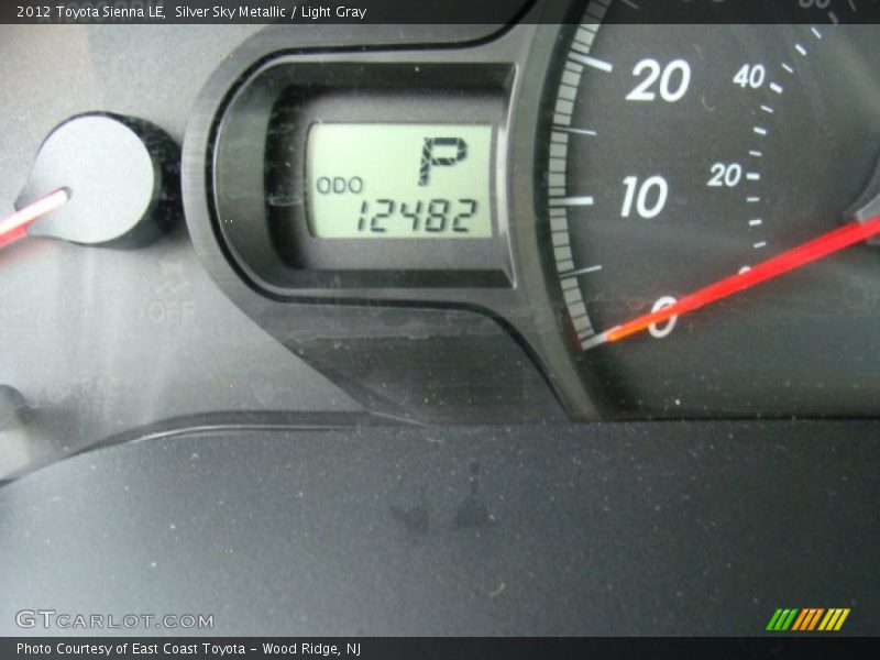 Silver Sky Metallic / Light Gray 2012 Toyota Sienna LE