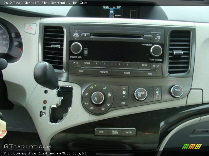 Silver Sky Metallic / Light Gray 2012 Toyota Sienna LE