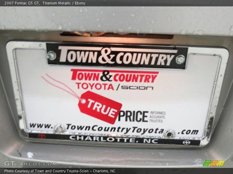 Titanium Metallic / Ebony 2007 Pontiac G5 GT
