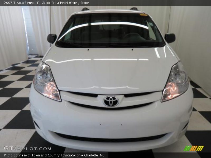 Arctic Frost Pearl White / Stone 2007 Toyota Sienna LE