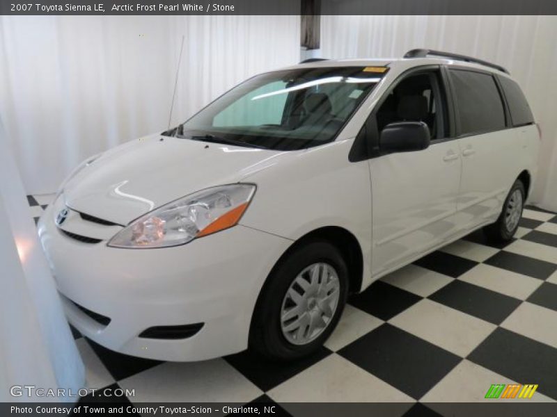 Arctic Frost Pearl White / Stone 2007 Toyota Sienna LE