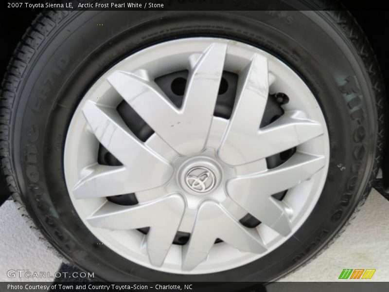 Arctic Frost Pearl White / Stone 2007 Toyota Sienna LE