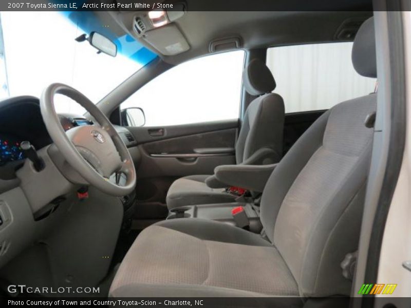 Arctic Frost Pearl White / Stone 2007 Toyota Sienna LE