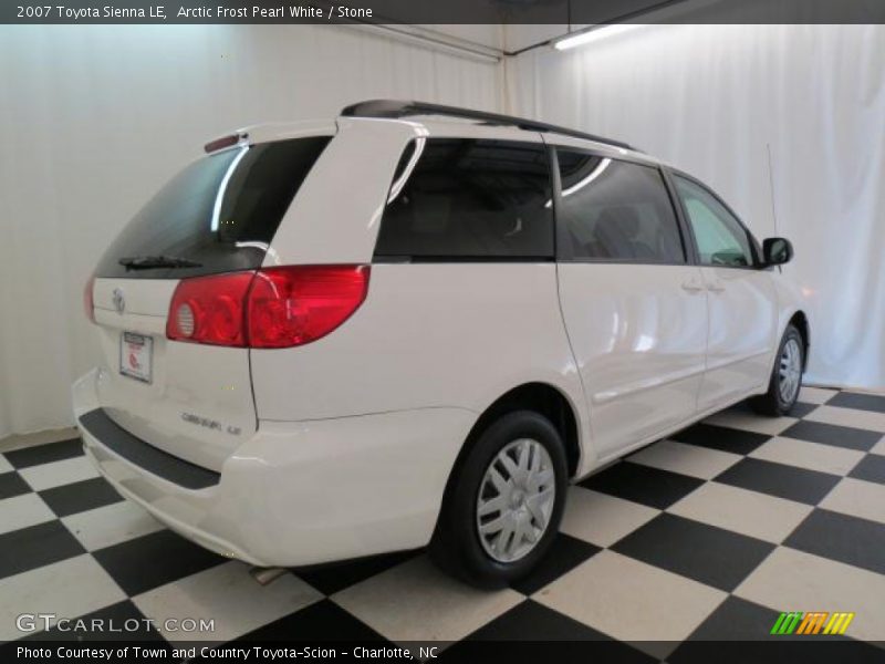 Arctic Frost Pearl White / Stone 2007 Toyota Sienna LE