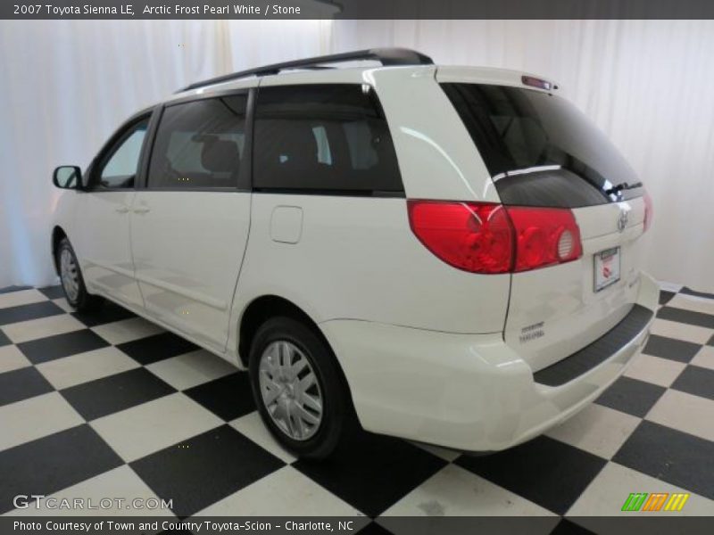 Arctic Frost Pearl White / Stone 2007 Toyota Sienna LE