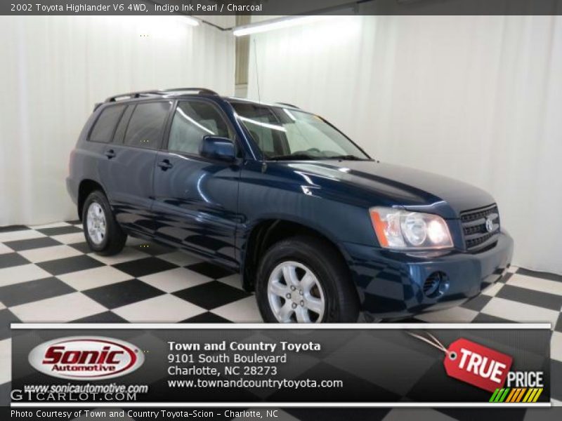 Indigo Ink Pearl / Charcoal 2002 Toyota Highlander V6 4WD