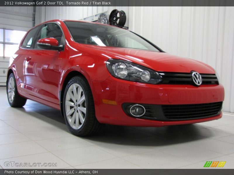 Tornado Red / Titan Black 2012 Volkswagen Golf 2 Door TDI