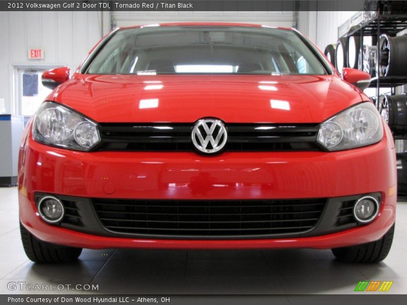 Tornado Red / Titan Black 2012 Volkswagen Golf 2 Door TDI