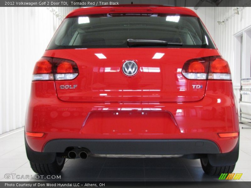 Tornado Red / Titan Black 2012 Volkswagen Golf 2 Door TDI