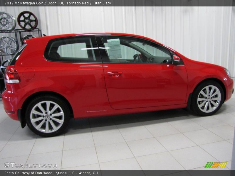 Tornado Red / Titan Black 2012 Volkswagen Golf 2 Door TDI