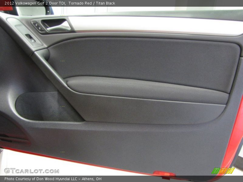 Tornado Red / Titan Black 2012 Volkswagen Golf 2 Door TDI