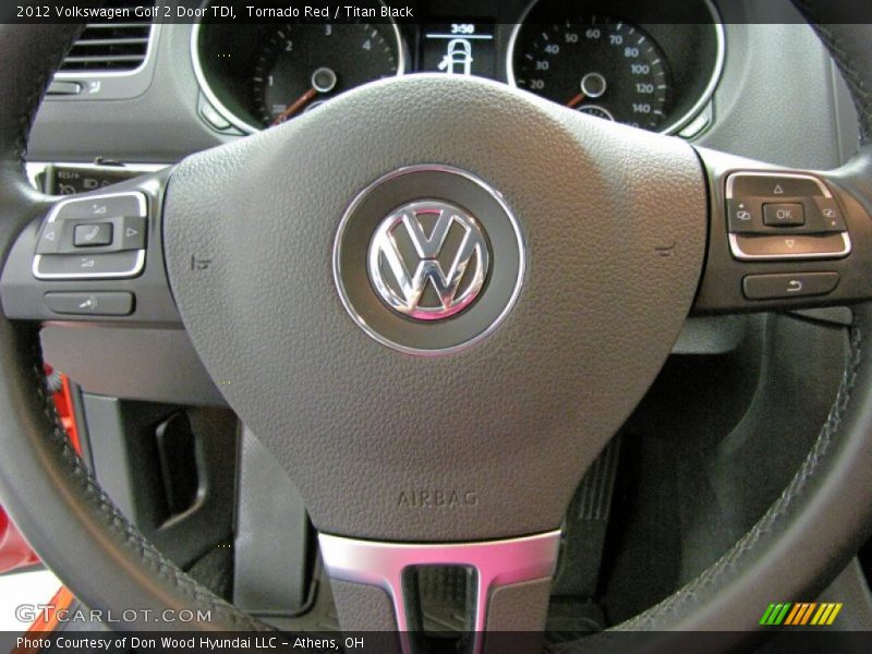 Tornado Red / Titan Black 2012 Volkswagen Golf 2 Door TDI