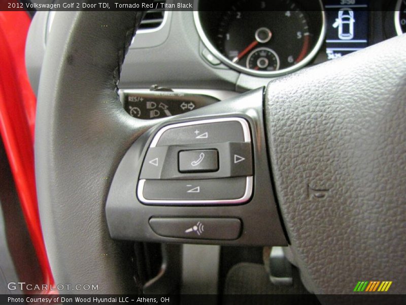 Tornado Red / Titan Black 2012 Volkswagen Golf 2 Door TDI