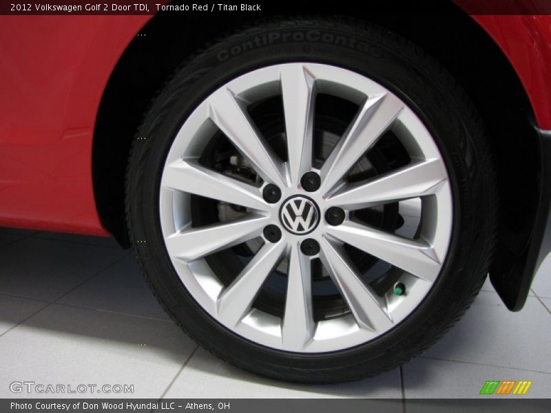 Tornado Red / Titan Black 2012 Volkswagen Golf 2 Door TDI