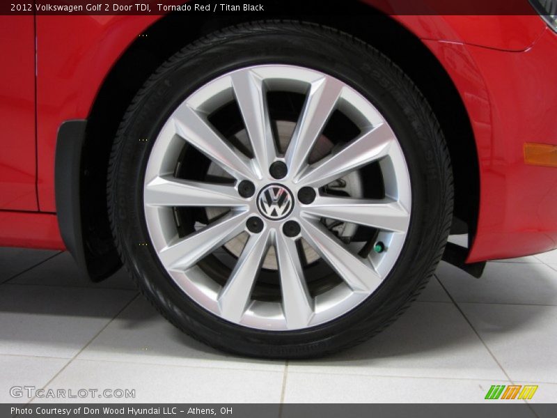 Tornado Red / Titan Black 2012 Volkswagen Golf 2 Door TDI