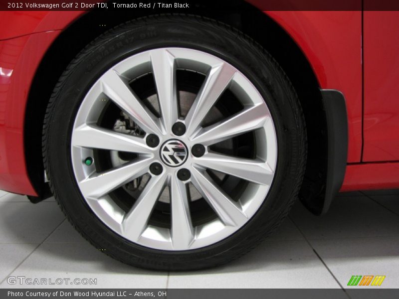 Tornado Red / Titan Black 2012 Volkswagen Golf 2 Door TDI