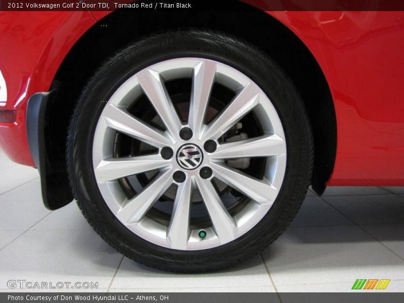 Tornado Red / Titan Black 2012 Volkswagen Golf 2 Door TDI