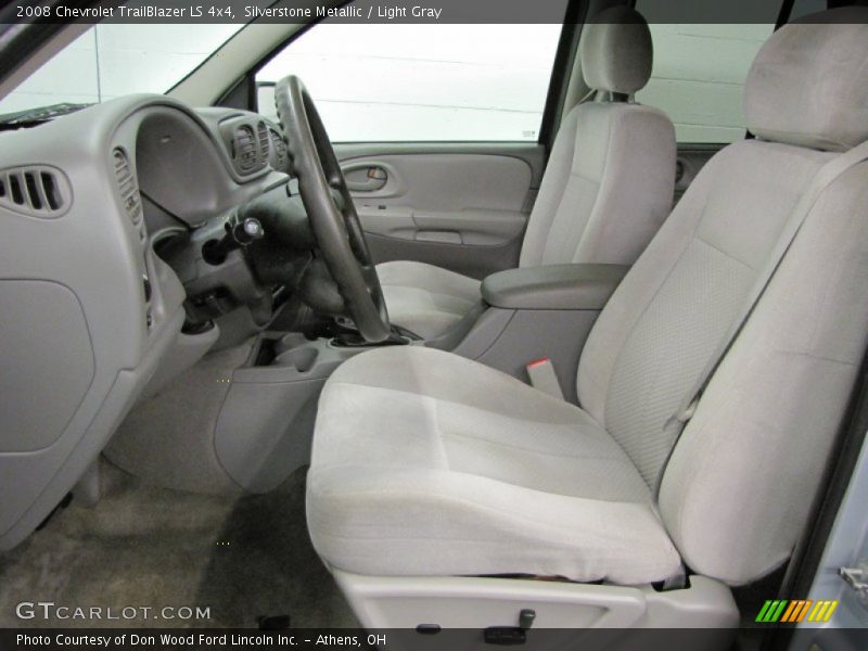 Silverstone Metallic / Light Gray 2008 Chevrolet TrailBlazer LS 4x4