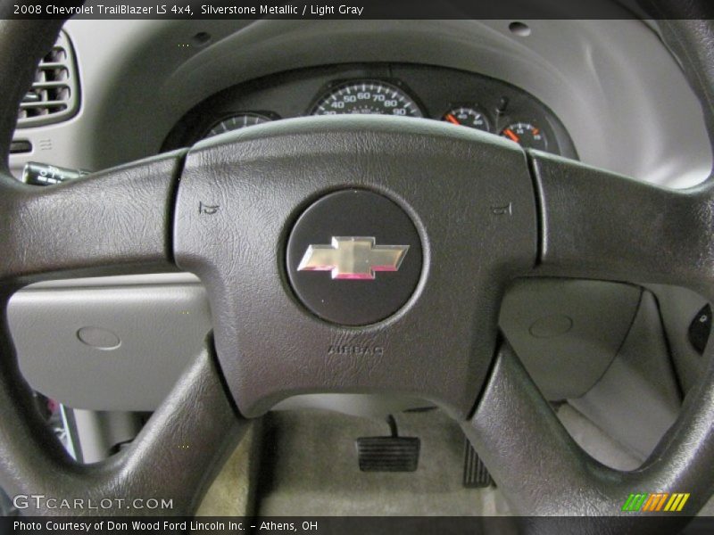Silverstone Metallic / Light Gray 2008 Chevrolet TrailBlazer LS 4x4