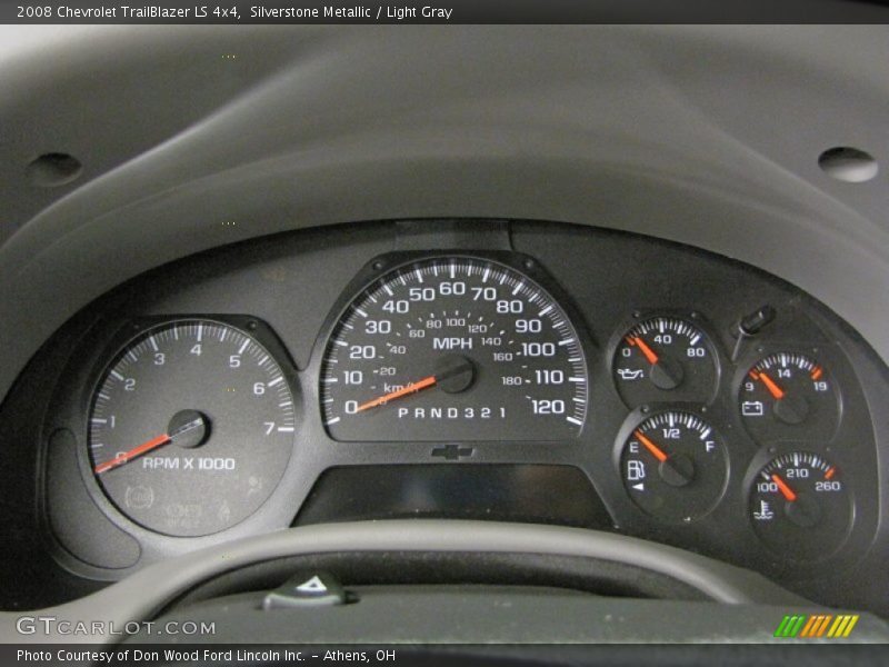 Silverstone Metallic / Light Gray 2008 Chevrolet TrailBlazer LS 4x4