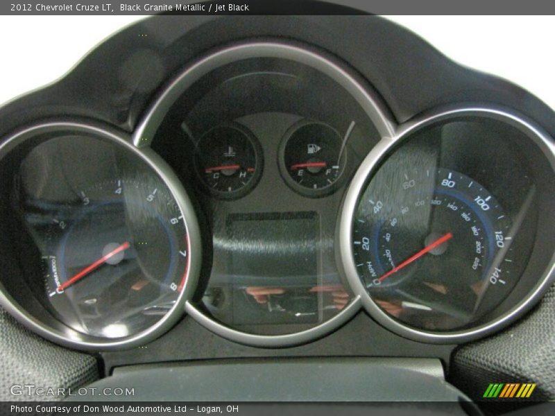 Black Granite Metallic / Jet Black 2012 Chevrolet Cruze LT