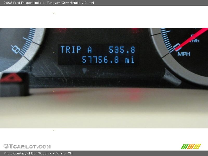 Tungsten Grey Metallic / Camel 2008 Ford Escape Limited
