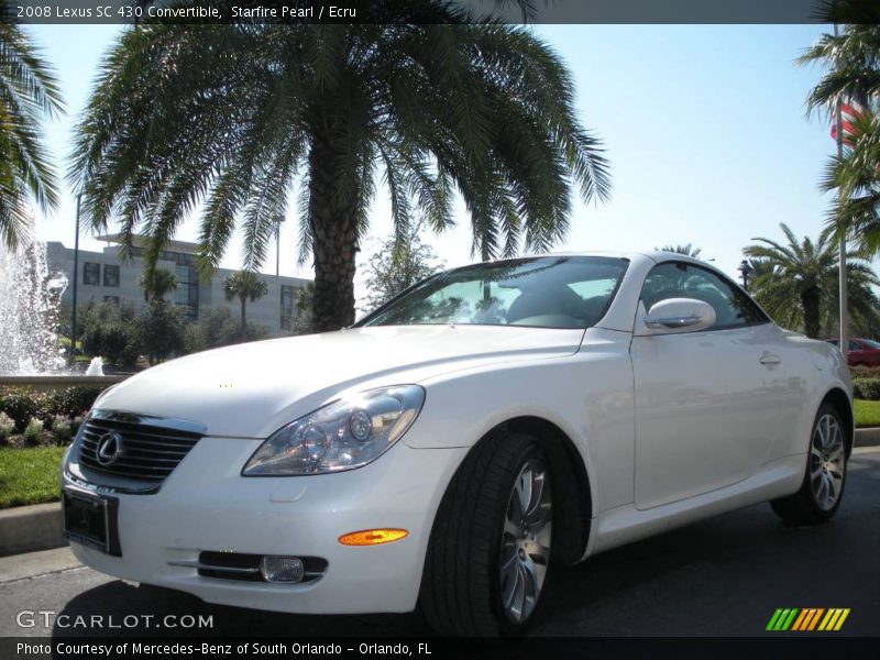 Starfire Pearl / Ecru 2008 Lexus SC 430 Convertible